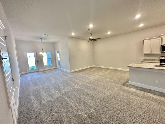 view of carpeted empty room