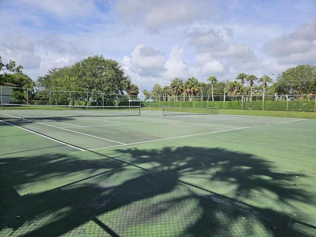 view of sport court