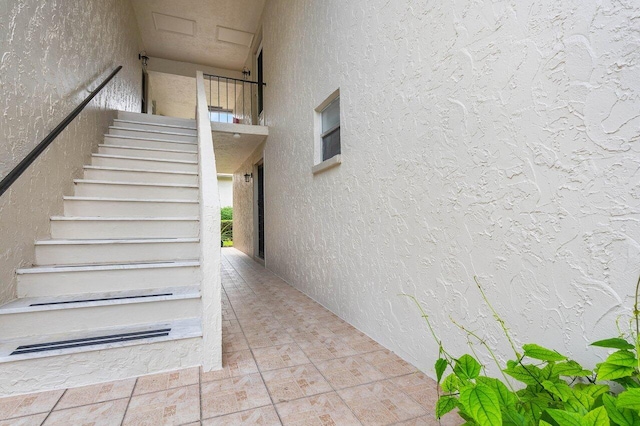 view of stairway