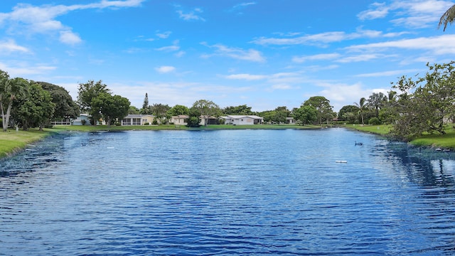 view of property view of water