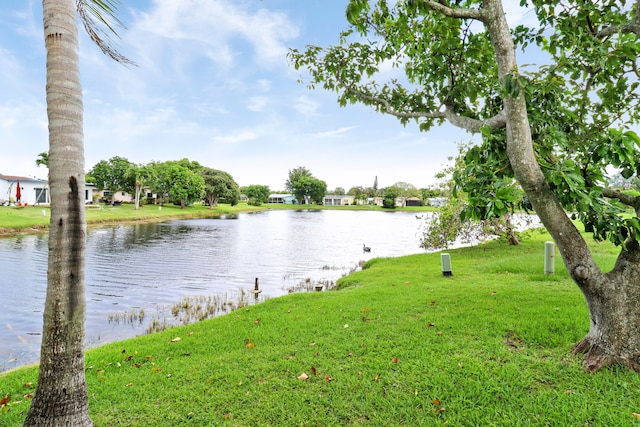 view of property view of water