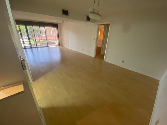 empty room featuring light hardwood / wood-style flooring