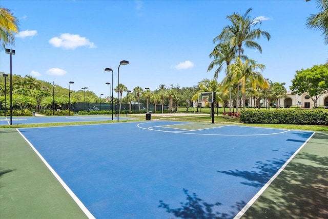 view of basketball court