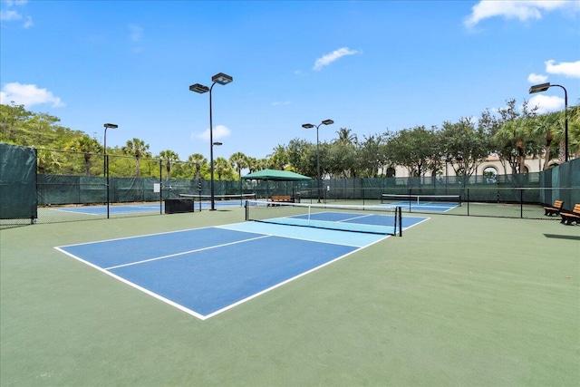 view of tennis court