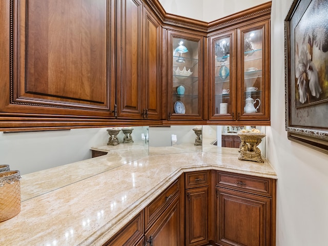 kitchen with ceiling fan, tasteful backsplash, a center island, custom range hood, and light tile patterned floors