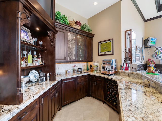 washroom with washer and clothes dryer and sink