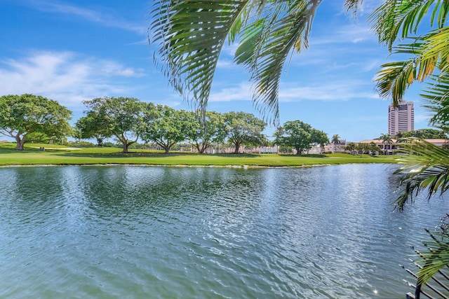 property view of water