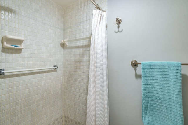 bathroom with walk in shower