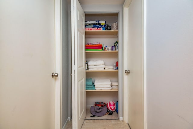 view of closet