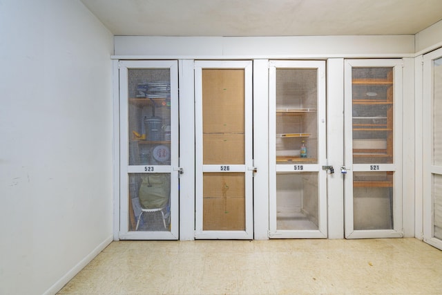 interior space featuring french doors