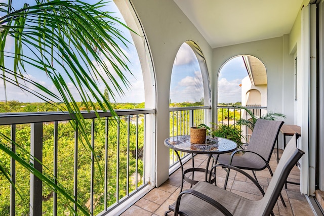 view of balcony