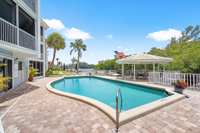 view of pool with a patio