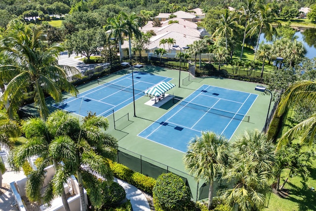 view of tennis court