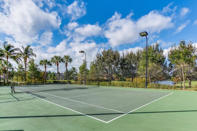 view of tennis court