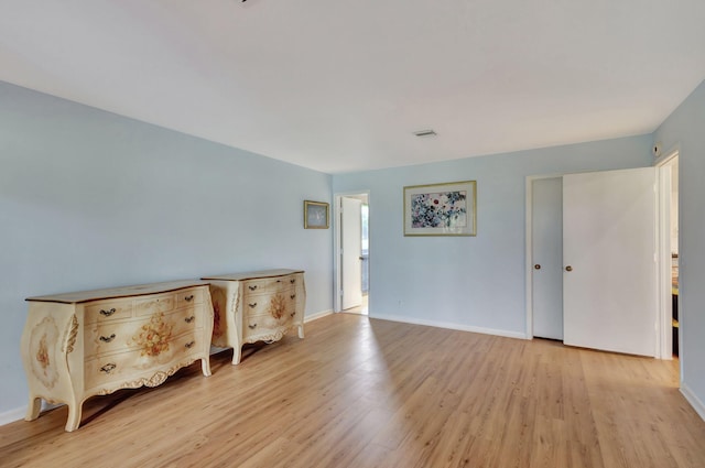 interior space featuring light hardwood / wood-style flooring