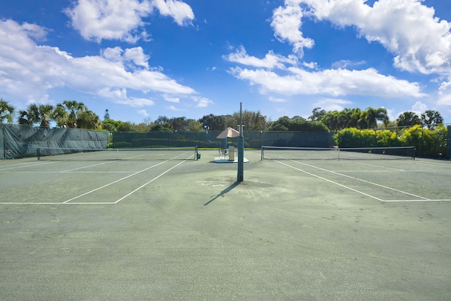 view of tennis court