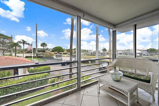 view of sunroom / solarium