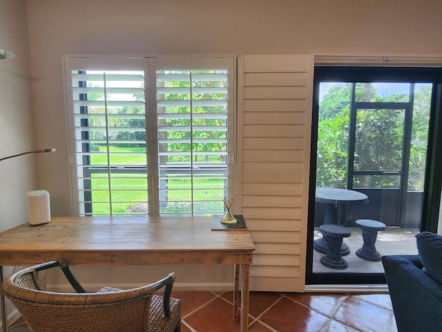 doorway to outside with plenty of natural light