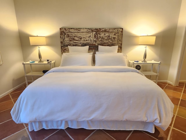 view of tiled bedroom