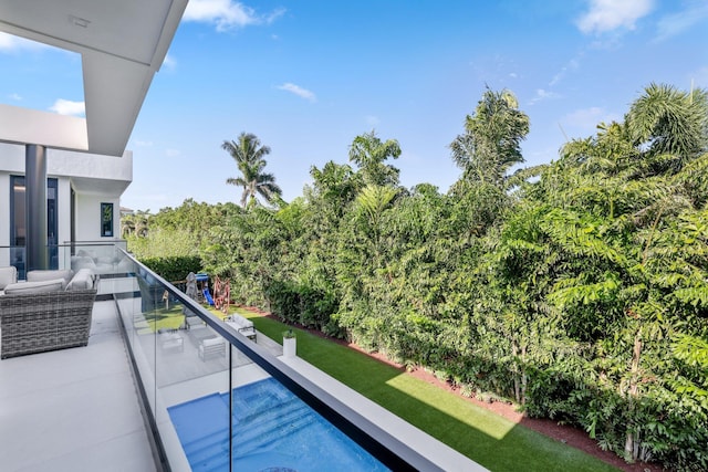 view of balcony