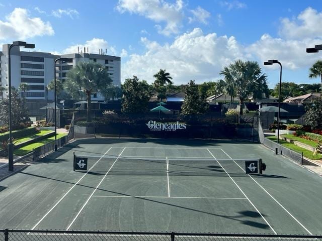 view of tennis court