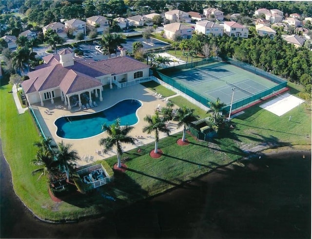 birds eye view of property