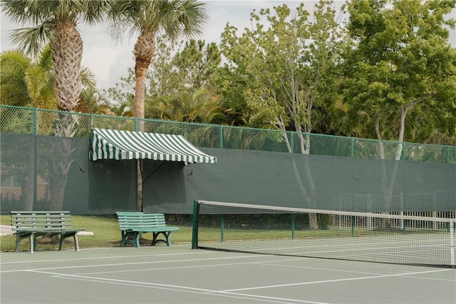 view of tennis court