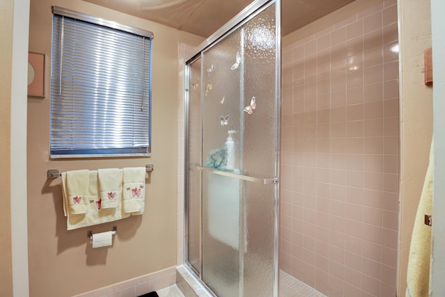 bathroom with walk in shower