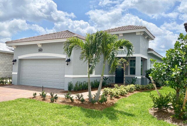 view of home's exterior with a garage