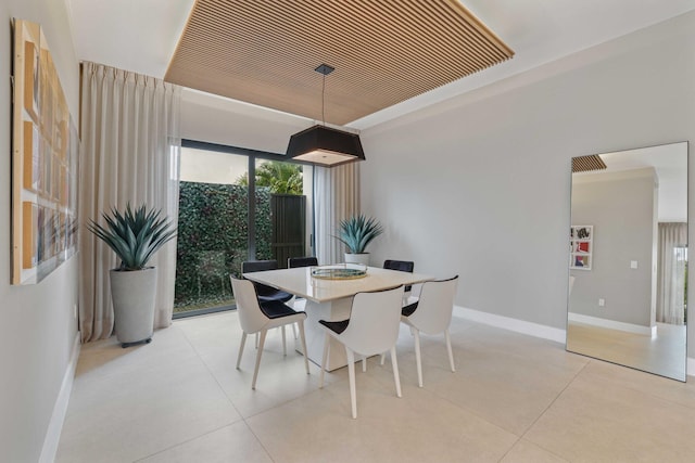 view of dining room