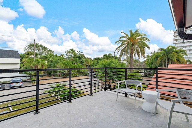 view of balcony