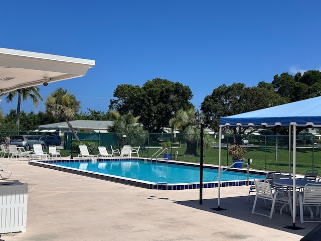 view of pool with a patio area