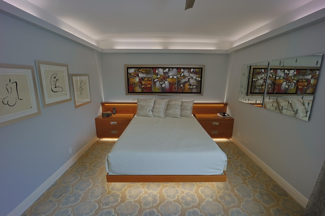 bedroom with carpet flooring