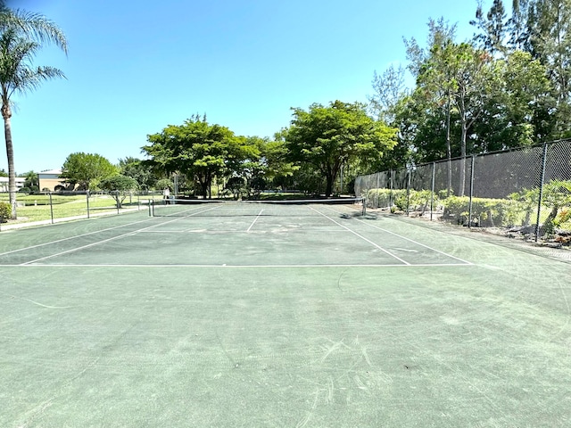 view of tennis court