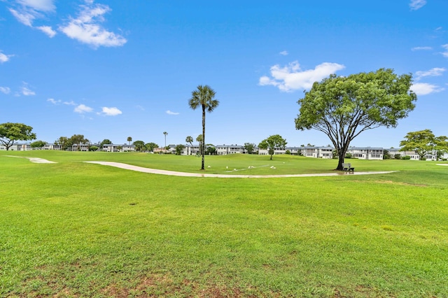 surrounding community featuring a lawn