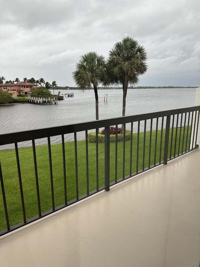 view of water feature