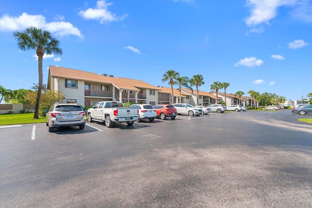 view of parking / parking lot