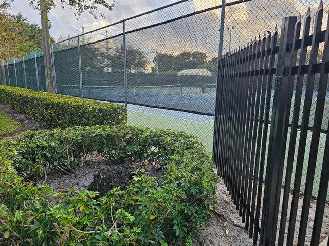 view of tennis court