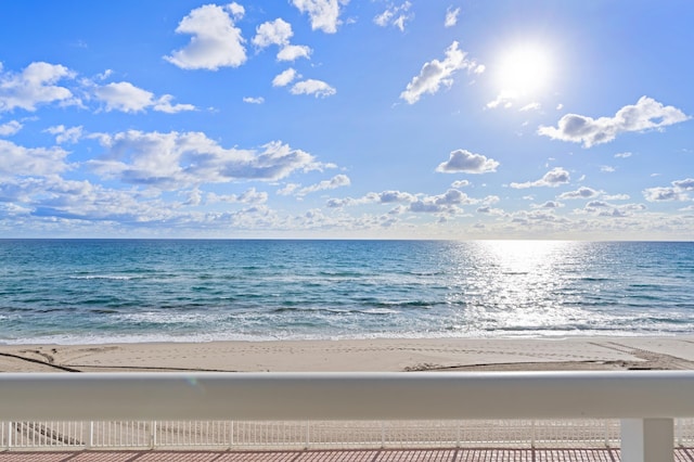 water view featuring a view of the beach