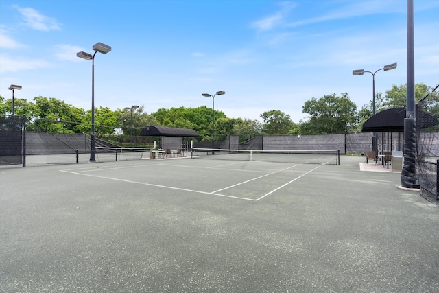 view of tennis court