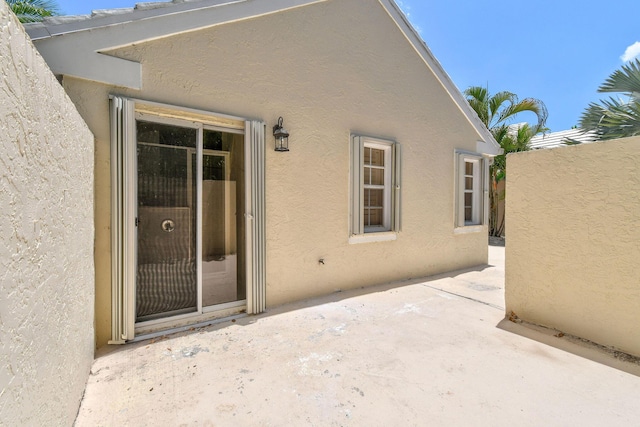 exterior space with a patio area