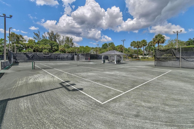 view of tennis court