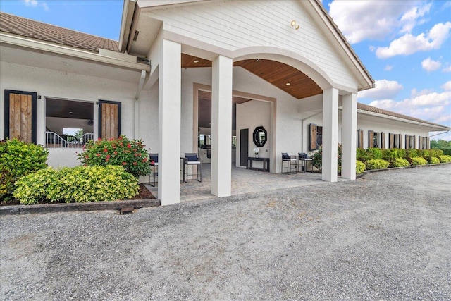 exterior space featuring a patio area