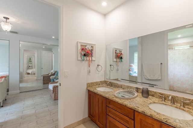 bathroom featuring vanity