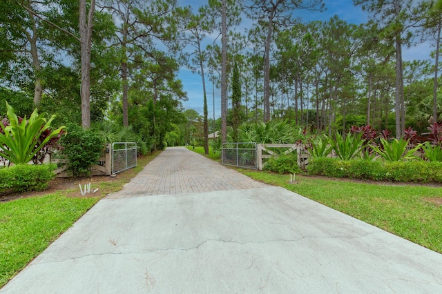 view of road