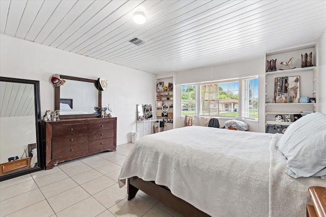 view of tiled bedroom