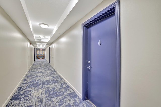 corridor featuring carpet floors