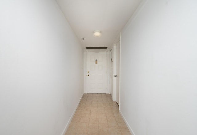 corridor with baseboards