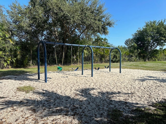 view of jungle gym