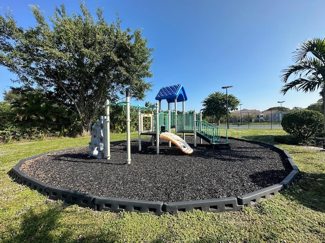 view of jungle gym